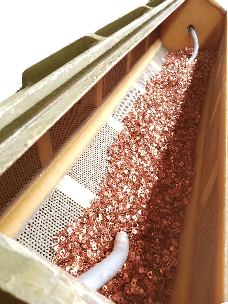 A barrel used for metal plating in Toronto